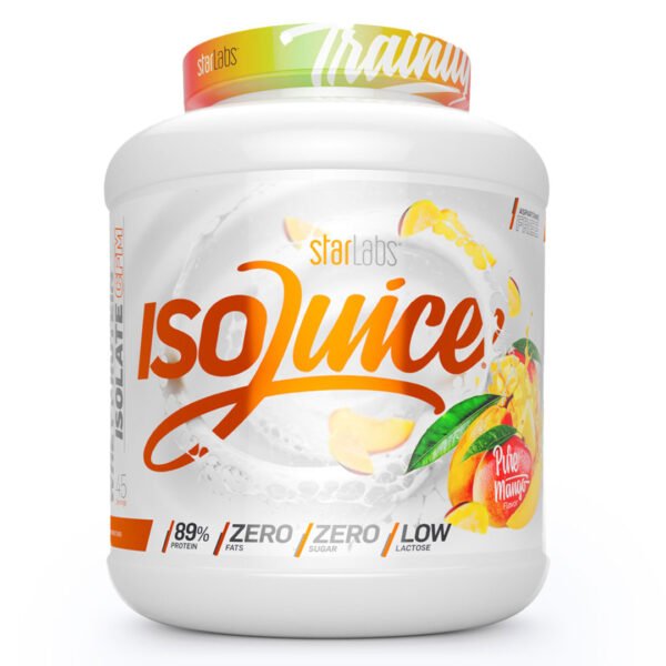 Starlabs Isojuice Whey Protein Isolate, Pure Mango, 3 LB, Up To 90% Protein