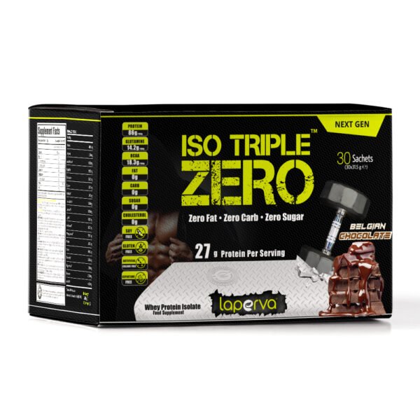 Laperva Iso Triple Zero Next Generation Whey Protein Sachet, Belgian Chocolate, 30