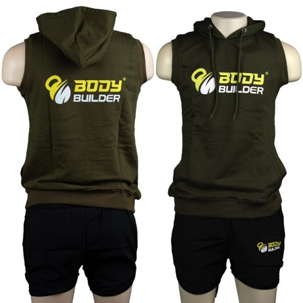 Body Builder Gym Fleece Ladies Hoodies and Lycra Shorts