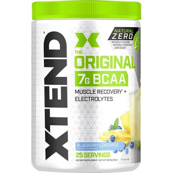 Xtend Natural Zero BCAAs, Blueberry Lemonade, 25 Serving