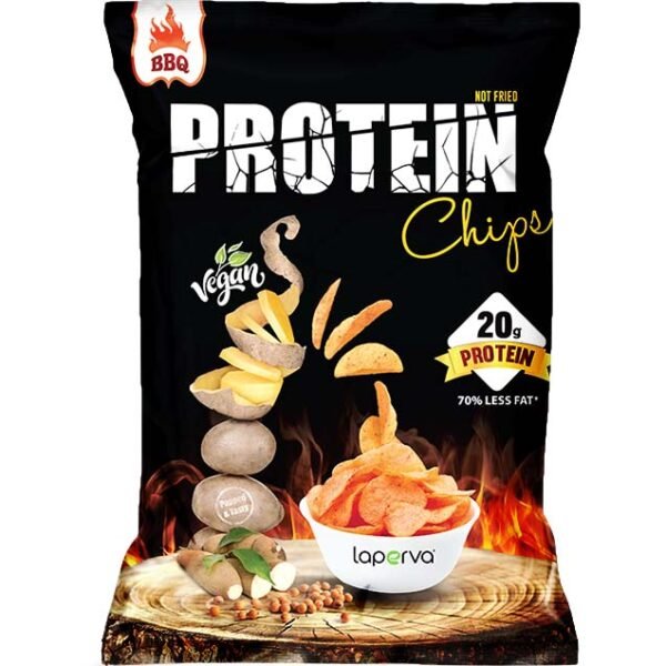 Laperva Protein Chips, Barbecue,High Fiber