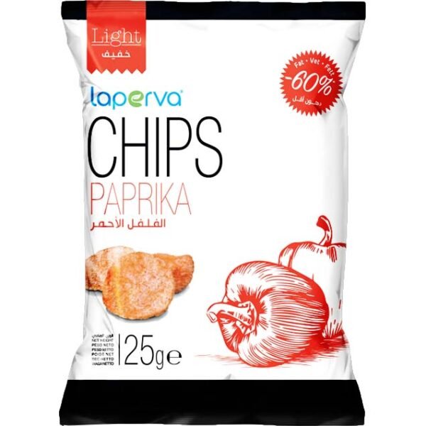 Laperva Light Chips, Paprika,Baked without Fat, Source of Fibres