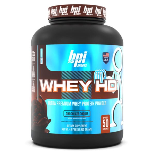 bpi Sports Whey HD, Chocolate Cookie, 4.1 Lb, Supports Building Lean Muscle Mass