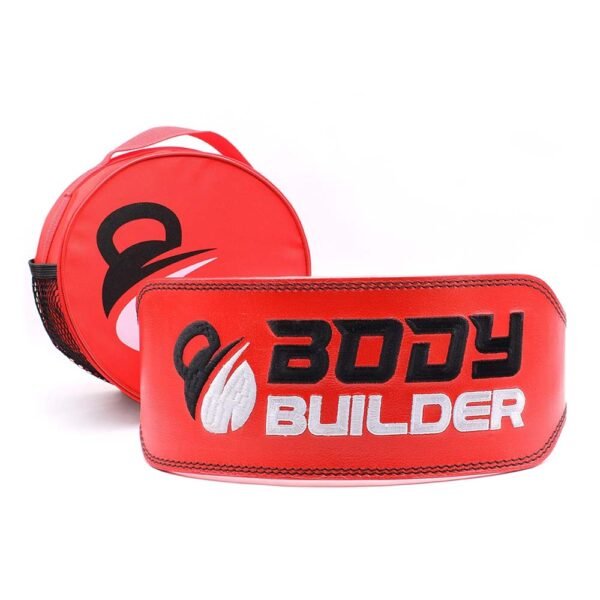 Body Builder Leather Belt With Back Support With Bag