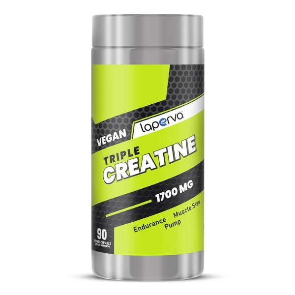 Creatine Laperva Vegan Triple Creatine, 90 Veggie Capsules, 1700 mg, Pump, Endurance