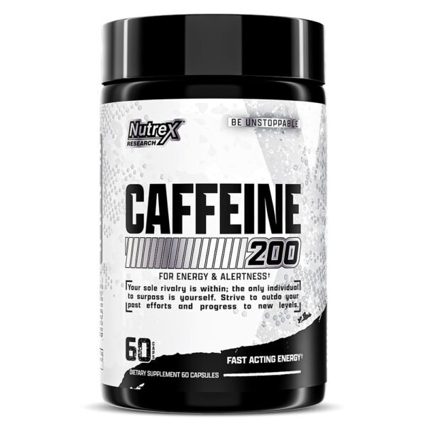 Nutrex Research Caffeine, 60 Capsules, 200 mg