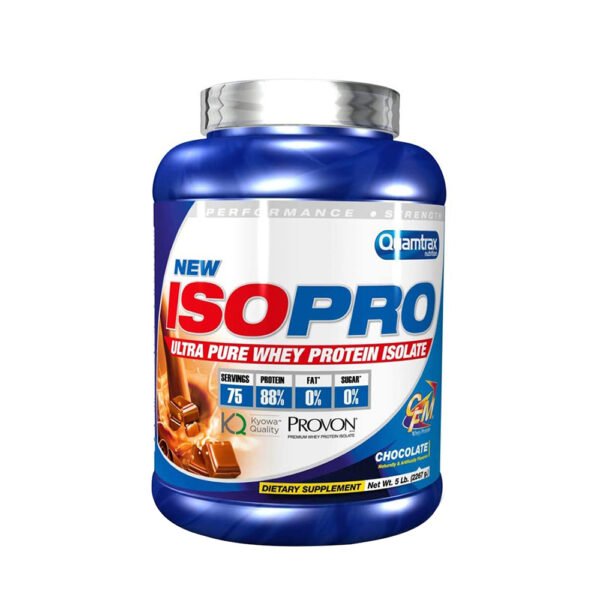 Quamtrax Whey Iso Pro, 5 LB, Chocolate, Stimulates the Growth of Muscle Mass