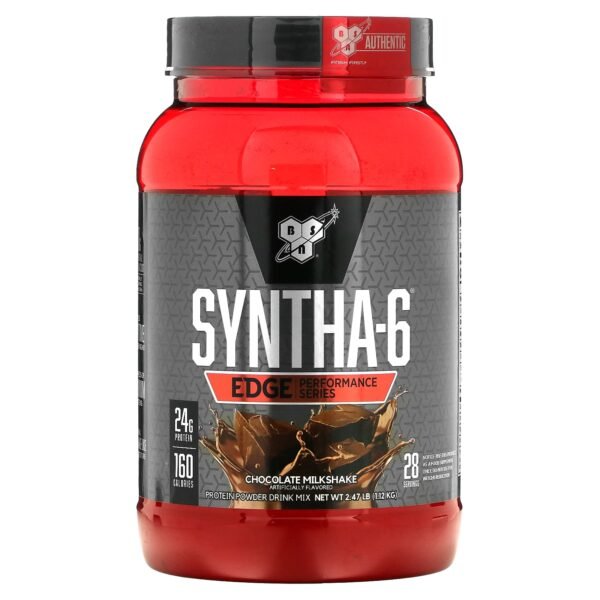 BSN Syntha-6 Edge Performance Series, Chocolate Milkshake, 2.47 LB, 24g Protein Per Serving